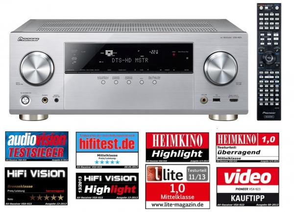 Pioneer Vsx S Silber Av Receiver Aussteller Sehr Gut Oh