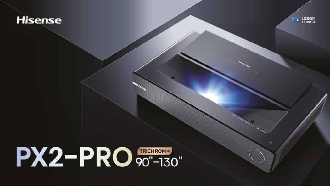 HISENSE PX2 PRO Ultrakurzdistanz TriChroma Laser Projektor 90 Zoll Bi