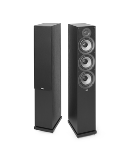 Elac Debut DF6.2-BK Schwarz - 3-Wege 140 Watt Standlautsprecher, Paar UVP 898 €