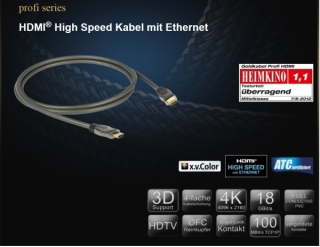 Goldkabel Profi-Serie High Speed HDMI Kabel mit Ethernet 0150 1,5m