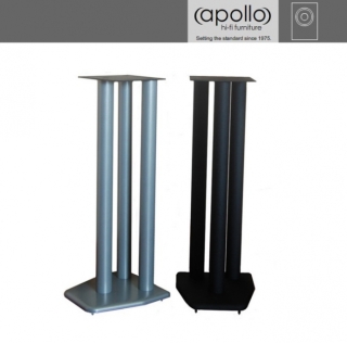 Apollo A380 Weiß HG - Speaker-Stands von Apollo Hifi-Möbel Höhe 80 cm, Paar | Auspackware, sehr gut