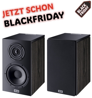 HECO Aurora 200 Ebony Black Regallautsprecher Schwarz, Paarpreis +++BLACK FRIDAY+++