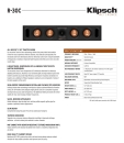 Klipsch R-30C Centerlautsprecher | Neu