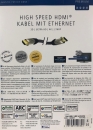 Inakustik Premium High Speed HDMI-Kabel 0,75 m mit Ethernet