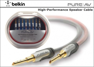 Belkin PureAV 4,9 m Lautsprecherkabel - High Performance Speaker Cable, Silver Serie | Neu