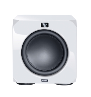 Magnat Omega CS12 - leistungsstarker Aktiv-Subwoofer Weiß HG | Auspackware, wie neu