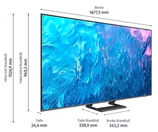 SAMSUNG GQ75Q72CATXZG 189 cm, 75 € 1.479,00 HD Zoll Ultra 4K QLED TV
