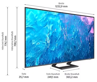 SAMSUNG GQ55Q72CATXZG 138 cm, 55 € TV, 4K Ultra HD QLED Zoll 799,00