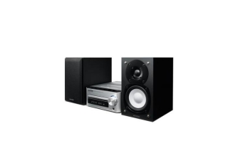 Kenwood K-521-SB Kompaktes Hifi-Stereo-System, Silber-Schwarz | Auspackware, sehr gut