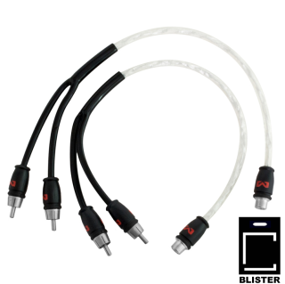 Ampire X-30S Y-Kabel 30cm, 2 Stecker - 1 Buchse