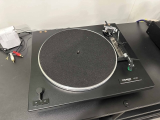 Thorens TD 235 EV Phono Schwarz Strukturlack - Halbautomatischer Plattenspieler | Defekt, siehe Beschreibung