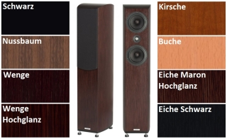 ASW GENIUS 310 Standlautsprecher, Stück Wenge HG | Auspackware, sehr gut