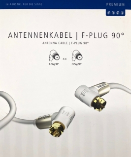 Inakustik Premium Antennenkabel F-Plug 100 dB | Neu - 10,0 m