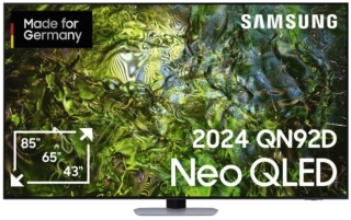 SAMSUNG GQ85QN92DATXZG +++ 500,-Euro CASHBACK +++ 214 cm, 85 Zoll 4K Ultra HD Neo QLED TV