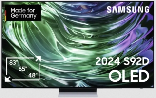 SAMSUNG GQ83S92DAEXZG +++ 500,-Euro CASHBACK +++ 209 cm, 83 Zoll 4K Ultra HD OLED TV