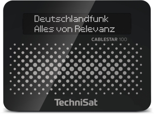 TechniSat CABLESTAR 100 mit AAC Radioadapter schwarz (AAC-LC, OLED-Display)