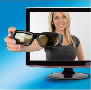 Hama 3D-Shutterbrille für Panasonic 3D-TVs/Funk schwarz