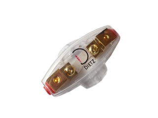 Dietz 20103 Sicherungshalter vergoldet Mini-ANL, für 6-20 mm² Kabel