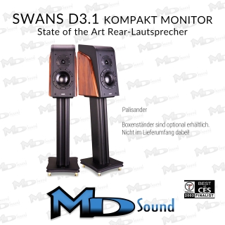 SWANS D3.1 Kompakt Monitor - Palisander - HighEnd-Lautsprecher der Extraklasse - Paarpreis