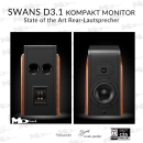 SWANS D3.1 Kompakt Monitor - Palisander - HighEnd-Lautsprecher der Extraklasse - Paarpreis