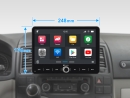 Dynavin D9-T5TP Premium Android Autoradio für VW T5 mit 4 x 100W Class-D Verstärker, 10,1 Zoll Display (hochauflösend), Inkl. Head-up-Display, Apple CarPlay und Android Auto