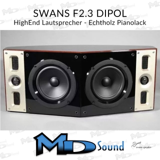 Swans F2.3 Rear Dipol HighEnd Lautsprecher - Echtholz Pianolack - Paarpreis