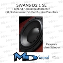 Swans D2.1 SE+, HighEnd Kompaktlautsprecher mit Drehmoment Echtholzfurnier/Pianolack - Paarpreis