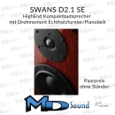 Swans D2.1 SE+, HighEnd Kompaktlautsprecher mit Drehmoment Echtholzfurnier/Pianolack - Paarpreis