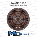 Swans D10.8 HighEnd Mid-Bass/Mitteltieftöner- Paarpreis