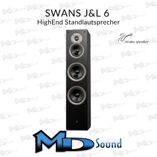 Swans J&L 6 HighEnd Standlautsprecher Black - Stückpreis