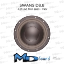 Swans D8.8 8" Tieftöner Mid-Bass Speaker -...