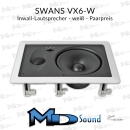 Swans VX6-W, HighEnd Inwall-Lautsprecher weiß - Paarpreis