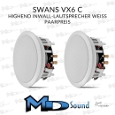 Swans VX6-C Stereo, 6,5" HighEnd Inwall-Lautsprecher...