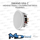 Swans VX6-C Stereo, 6,5" HighEnd Inwall-Lautsprecher weiß - Paarpreis