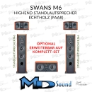 Swans M6 HighEnd Standlautsprecher in Echtholz - Paarpreis