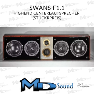 Swans F1.1C HighEnd Center Lautsprecher Pianolack/schwarz