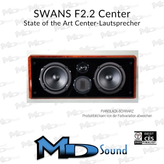 SWANS F2.2C+ - HighEnd Center-Lautsprecher in Echtholz/Pianolack