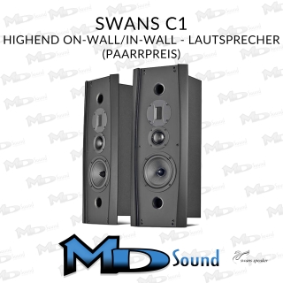 SWANS C1 - HighEnd On-Wall/In-Wall Lautsprecher - Paarpreis