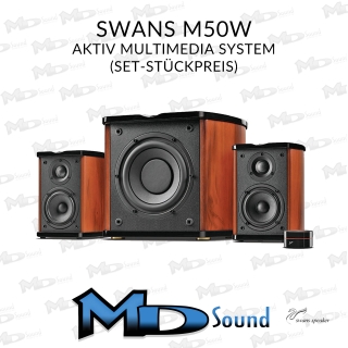 Swans M50W, kompaktes 2.1 Aktiv Multimedia System - Setpreis