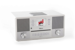 Audioblock Aurora Weiß - Smartradiomit DAB+ BT Internetradio USB CD Auspackware