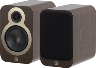 Q Acoustics 3020 C - Regellautsprecher Dunkel Nußbaum Paar | Neu