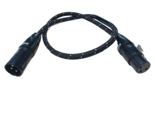 Avinity Audio-Kabel, XLR-Stecker - XLR-Kupplung, Gewebe, vergoldet, 1,5 m