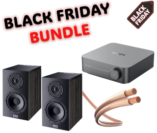 Black Friday Bundle: Heco Aurora 200 + Wiim Amp Streaming Verstärker + Inakustik Star Lautsprecherkabel