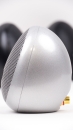 Arcus "the egg" Silber Hochw. Metall Satelliten-Lautsprecher inkl. Kabel, Set (8 Stück) UVP 396- €