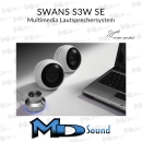 Swans S3W SE Multimedia- Lautsprechersystem - schwarz Set...