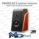 SWANS D3.1 Kompakt Monitor - Palisander - HighEnd-Lautsprecher der Extraklasse - Stückpreis Auspackware,wie neu