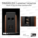 SWANS D3.1 Kompakt Monitor - Palisander - HighEnd-Lautsprecher der Extraklasse - Stückpreis Auspackware,wie neu