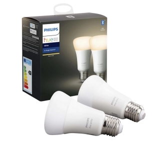 Philips Hue White E27 - Warmweißes Licht 2700K, Doppelpack | Neu