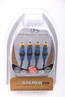 Acoustic Research AP030 0,9 m Performance Stereo Audio Kabel UVP 25 € | Neu