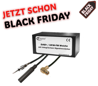 ge-tectronic 2002-20 (Clarion ZCP233) DAB / DAB+ / FM / UKW Splitter mit Verstärker DIN Anschluss UVP 60 € | Neu